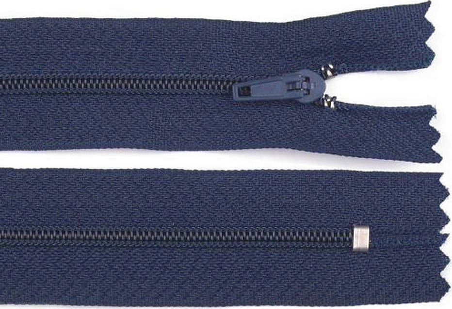 Spirálový zip šíře 3 mm délka 35 cm pinlock Varianta: 330 modrá tmavá, Balení: 1 ks