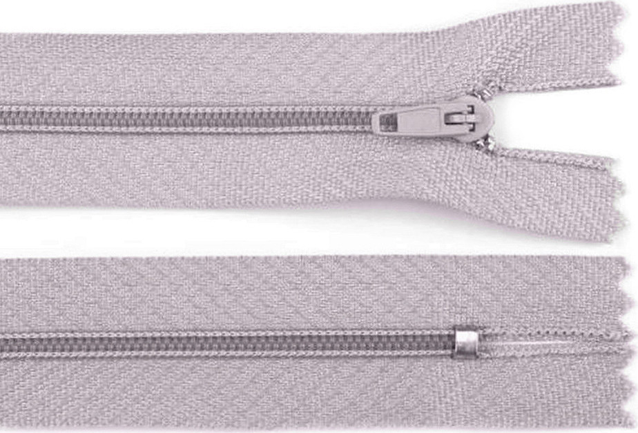 Spirálový zip šíře 3 mm délka 35 cm pinlock Varianta: 780 šedá nejsvětlejší, Balení: 1 ks