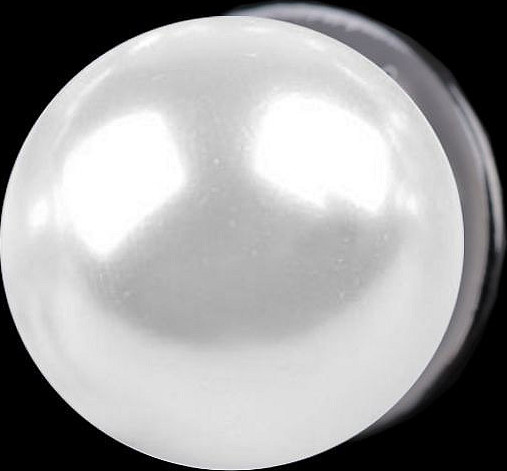 Ozdobné zapínání / brož perla Varianta: bílá perlová, Balení: 1 ks