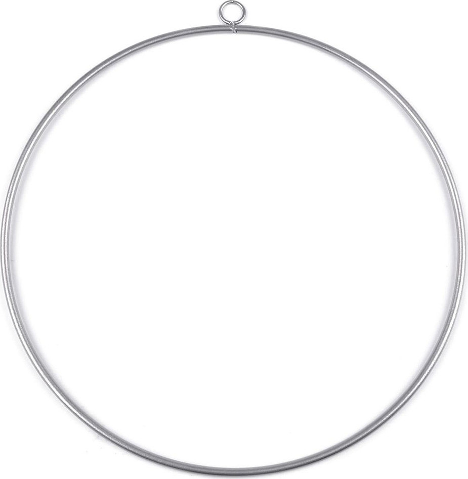 Kovový kruh na lapač snů / k dekorování Ø50 cm Varianta: 2 bílá, Balení: 1 ks