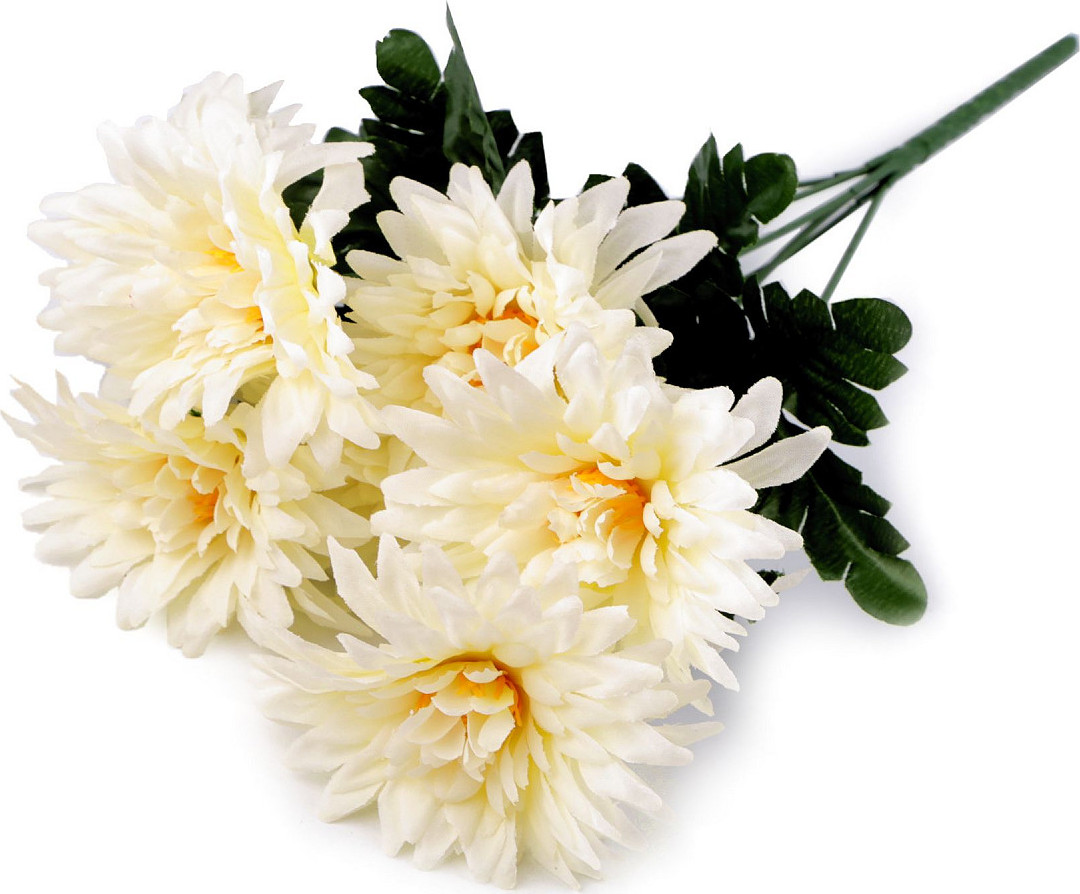 Umělá kytice chryzantéma Varianta: 3 oranžová nejsv., Balení: 1 svaz.