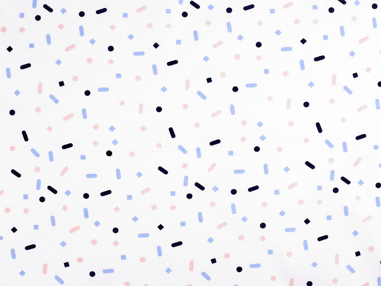 Bavlněná látka / plátno Varianta: 2 (791) bílá modrá, Balení: 1 m