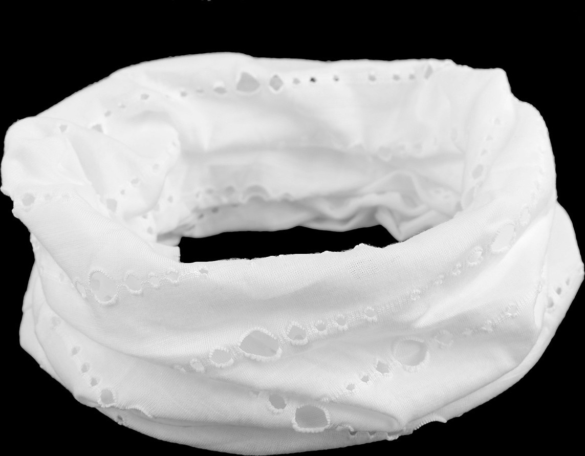 Šátek multifunkční elastický 50x50 cm Varianta: 11 bílá, Balení: 1 ks