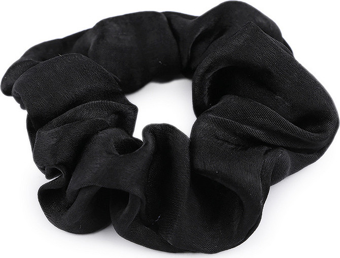 Gumička scrunchie do vlasů Varianta: 6 černá, Balení: 20 ks