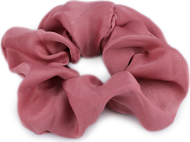 Gumička scrunchie do vlasů Varianta: 2 starorůžová, Balení: 20 ks