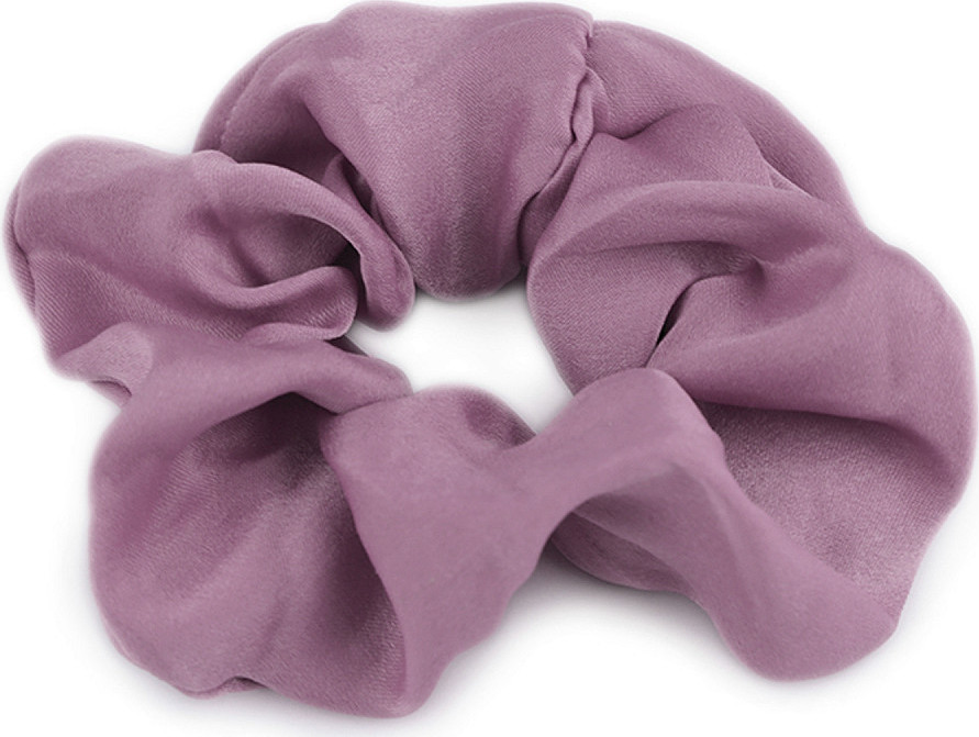 Gumička scrunchie do vlasů Varianta: 8 fialová lila, Balení: 20 ks