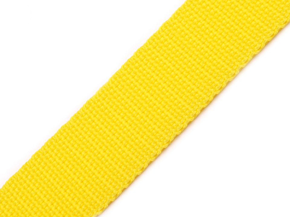 Popruh polypropylénový šíře 20 mm Varianta: 10 žlutá, Balení: 25 m