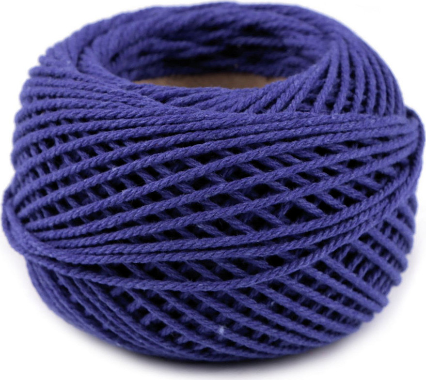 Bavlněná příze macrame / háčkovací 40 g Varianta: 1 (16) bílá, Balení: 1 ks