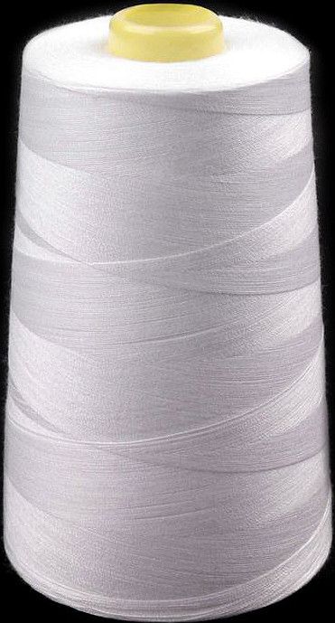 Polyesterové nitě pro overlocky i klasické šití návin 5000 yards PES 40/2 Jason bílé Varianta: 1001 White, Balení: 1 ks