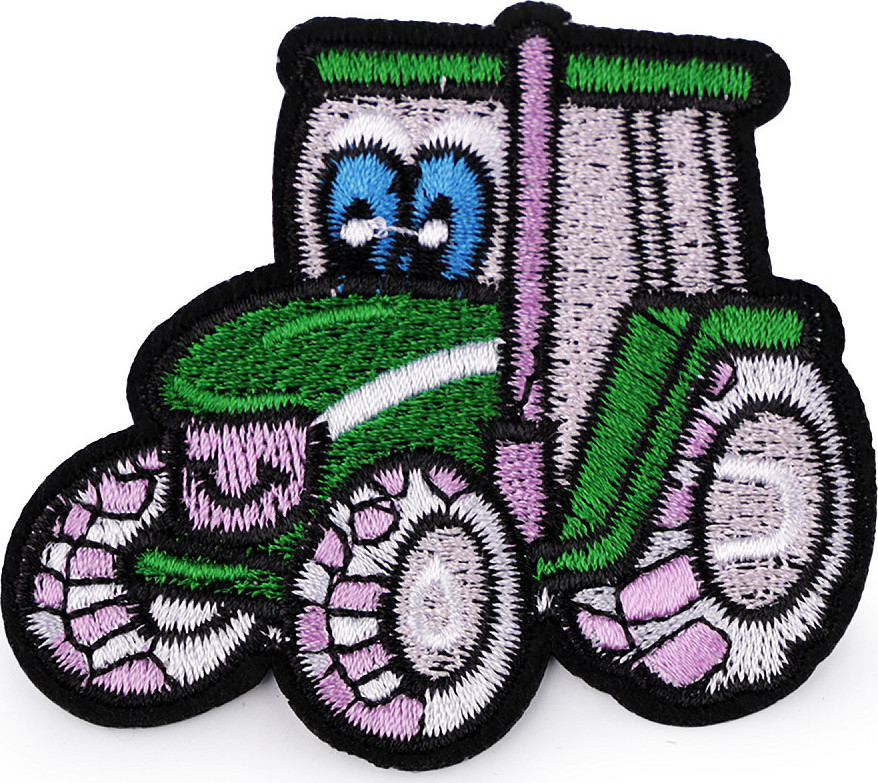 Nažehlovačka traktor Varianta: zelená, Balení: 1 ks