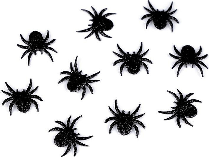 Nažehlovačka malý pavouček Varianta: černá, Balení: 10 ks