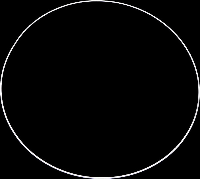 Kovový kruh na lapač snů / k dekorování Ø60 cm Varianta: 1 bílá, Balení: 1 ks