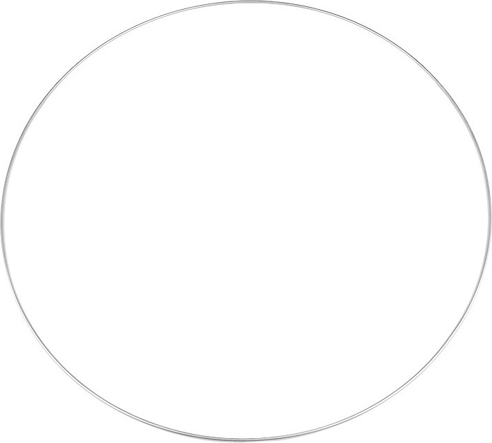 Kovový kruh na lapač snů / k dekorování Ø60 cm Varianta: 2 stříbrná, Balení: 1 ks