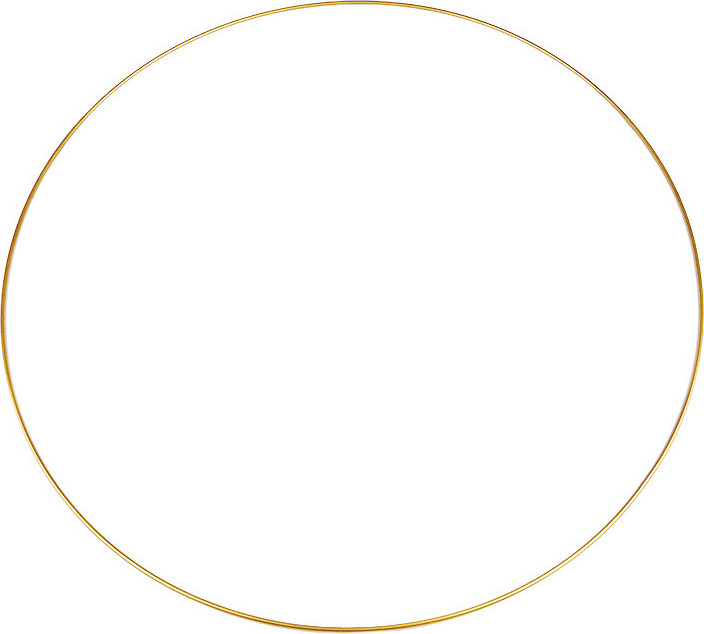 Kovový kruh na lapač snů / k dekorování Ø60 cm Varianta: 3 zlatá, Balení: 1 ks