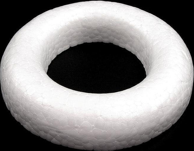 Věnec Ø14,5 cm polystyren seříznutý Varianta: bílá, Balení: 1 ks