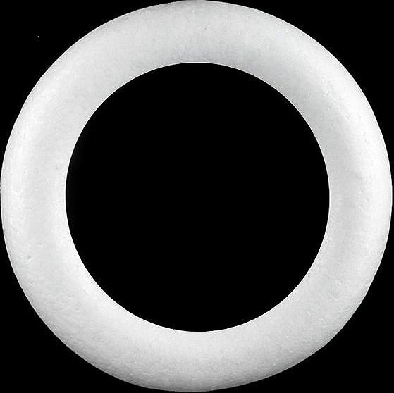 Věnec Ø20 cm polystyren Varianta: bílá, Balení: 1 ks