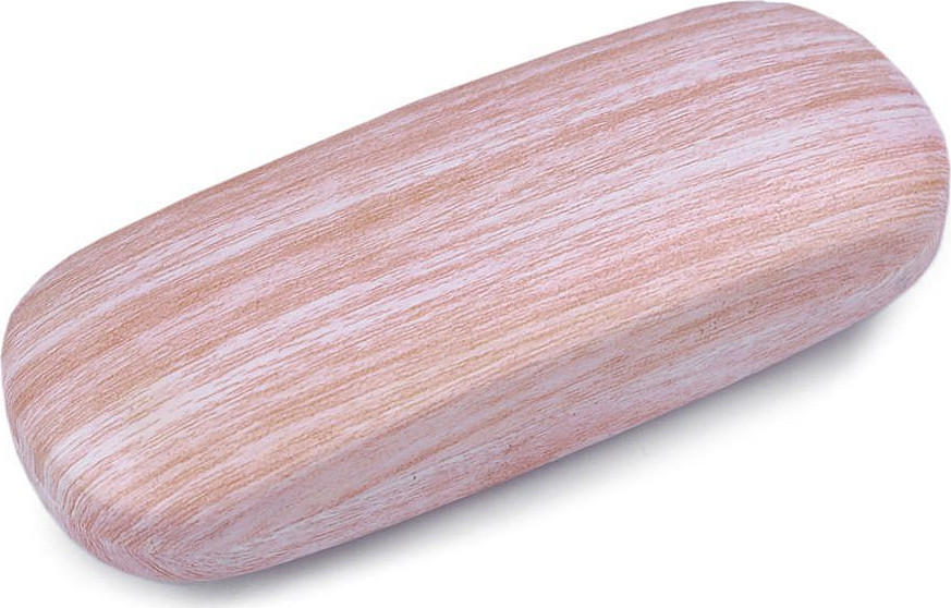 Pouzdro na brýle imitace dřeva 6x16 cm Varianta: 1 pudrová, Balení: 1 ks