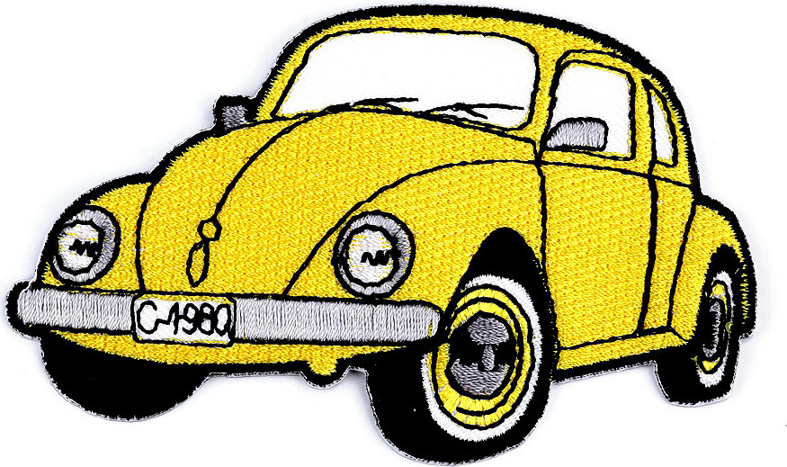 Nažehlovačka auto, traktor, loď Varianta: 50 žlutá auto, Balení: 1 ks