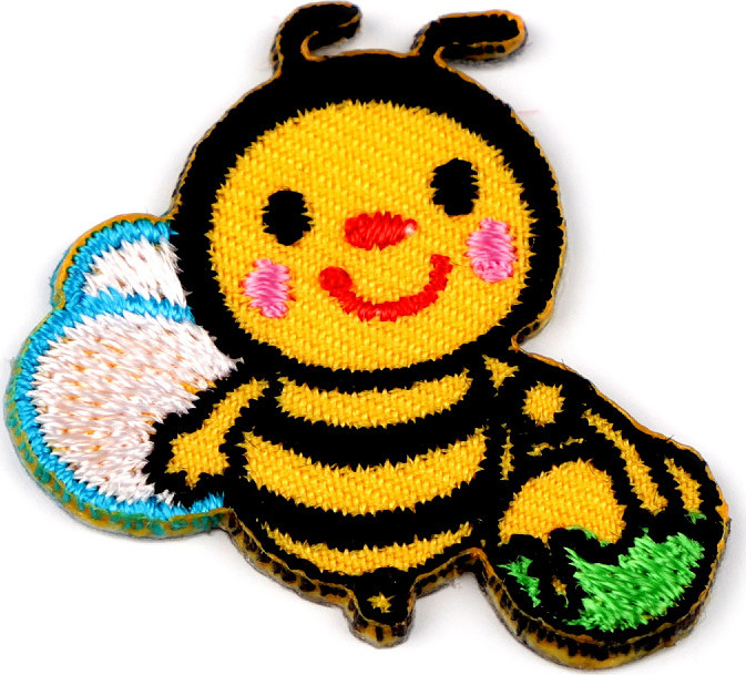 Nažehlovačka zvířata Varianta: 5 žlutá včela, Balení: 1 ks
