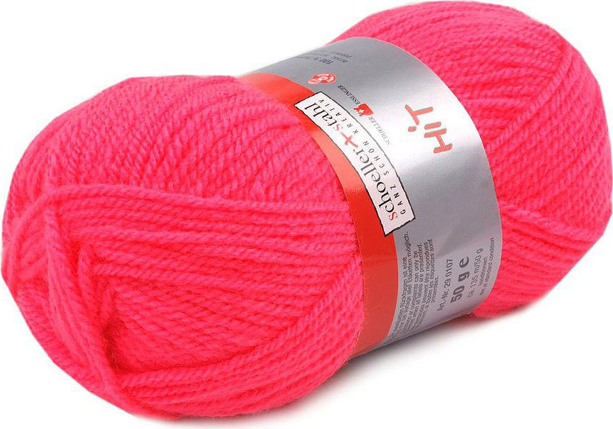 Pletací příze Hit 50 g Varianta: 7 (0036) pink, Balení: 1 ks