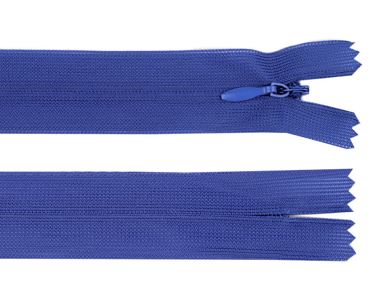 Spirálový zip skrytý šíře 3 mm délka 40 cm dederon Varianta: 213 modrá jemná, Balení: 1 ks