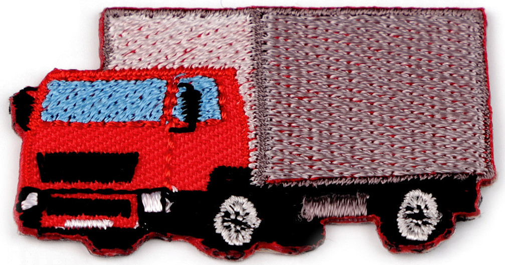 Nažehlovačka dopravní prostředky Varianta: 9 červená náklaďák, Balení: 1 ks