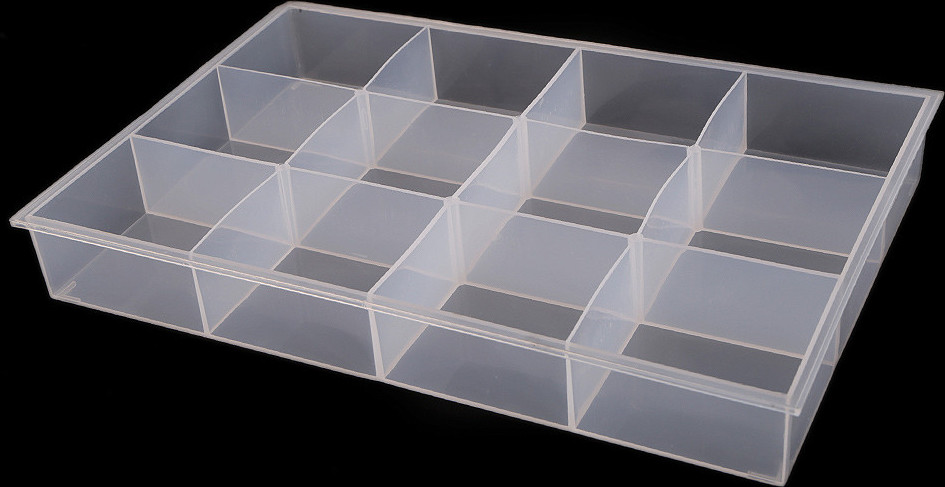 Plastový box / zásobník / organizér 23x34,5x4,5 cm Varianta: transparent, Balení: 1 ks