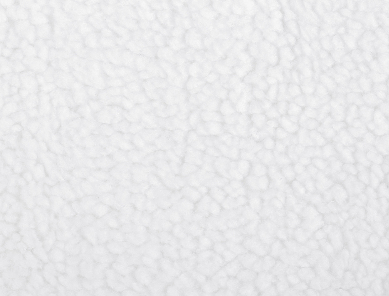 Oděvní / dekorační kožešina beránek Varianta: 1 (101) bílá přírodní, Balení: 1 m
