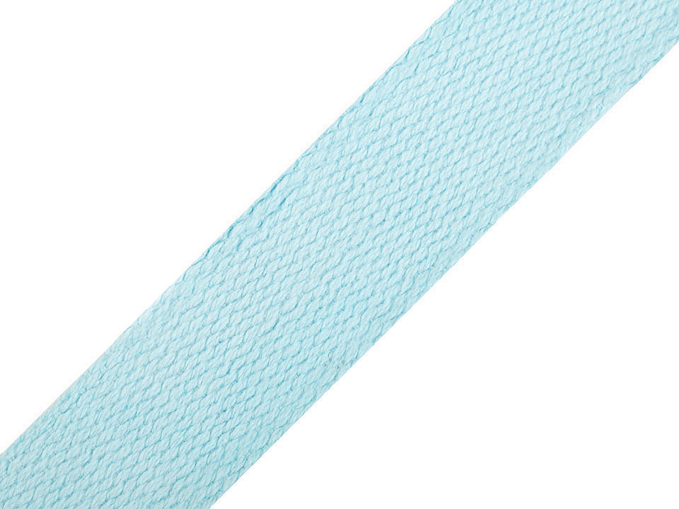 Bavlněný popruh šíře 25 mm Varianta: 14 modrá ledová, Balení: 25 m