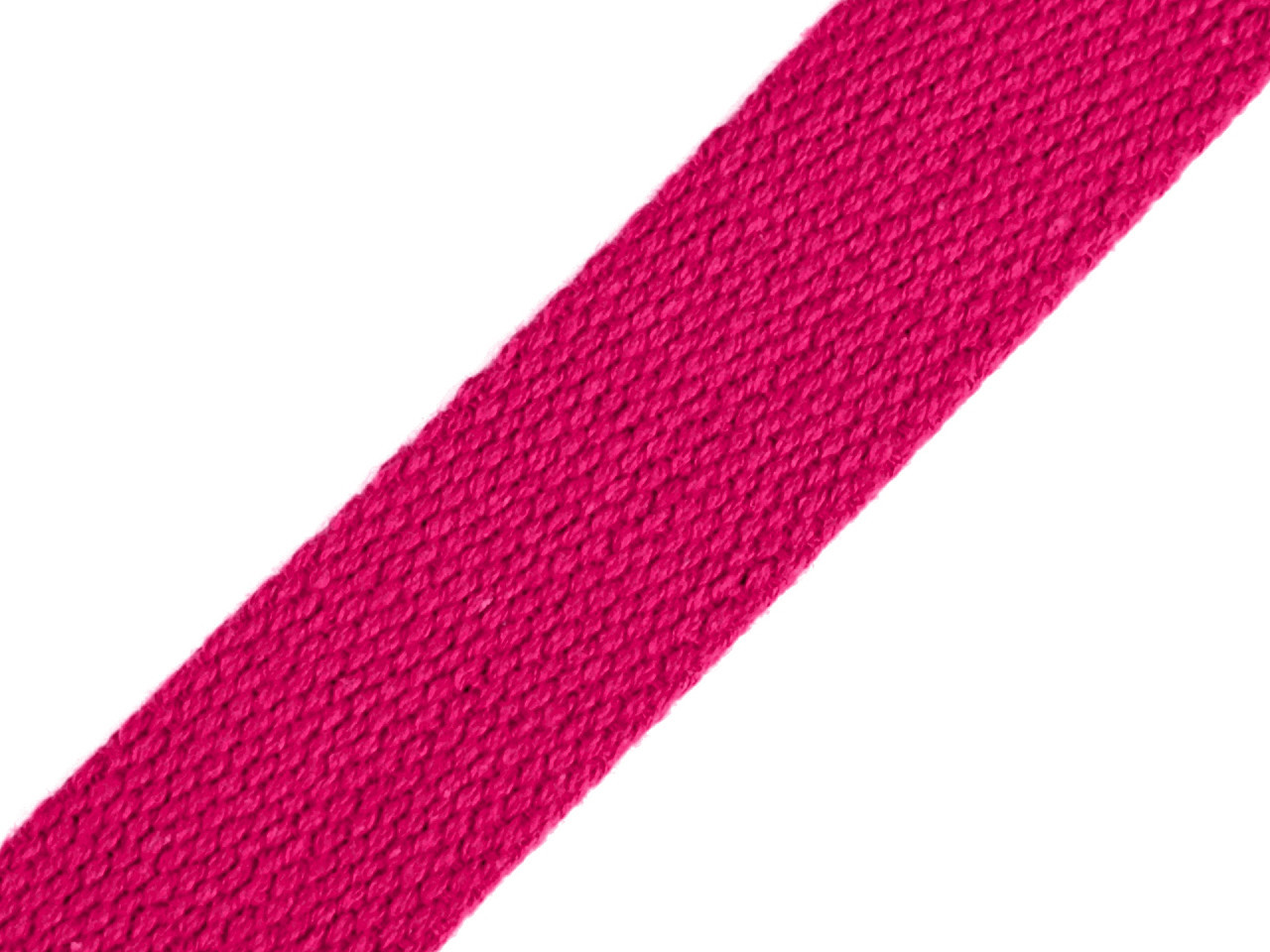 Bavlněný popruh šíře 25 mm Varianta: 21 pink, Balení: 25 m