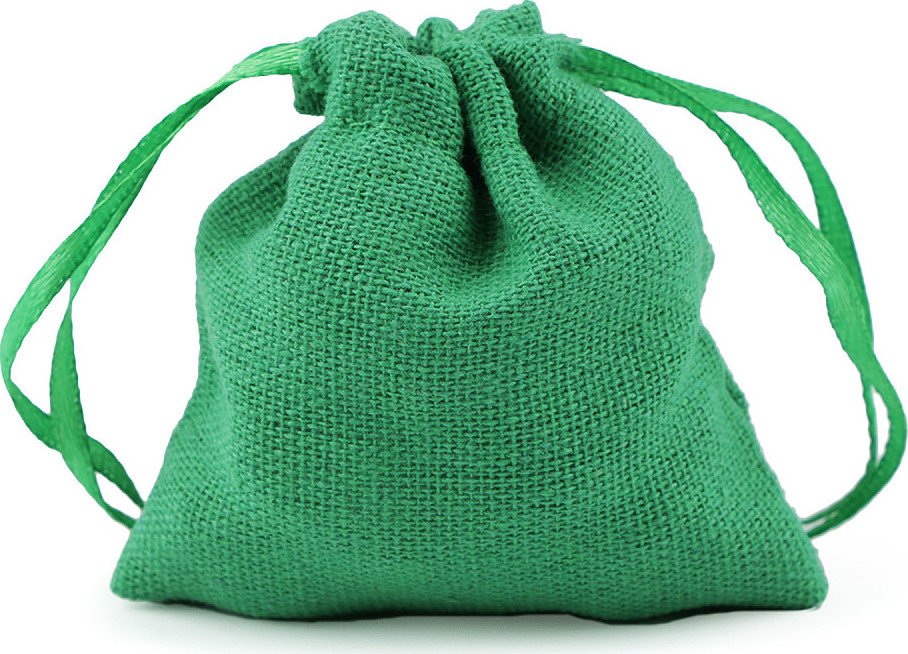 Dárkový pytlík 8x8 cm textilní Varianta: 6 zelená, Balení: 1 ks