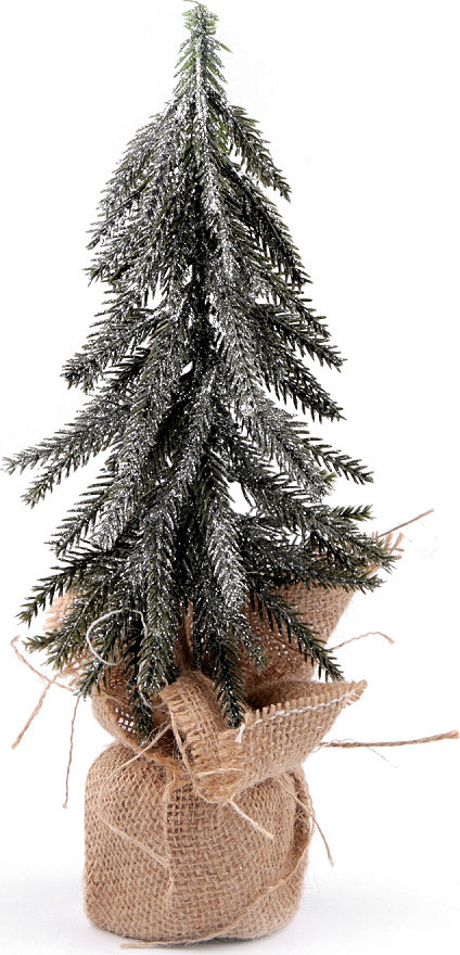 Umělý vánoční stromeček s glitry Varianta: zelená, Balení: 1 ks