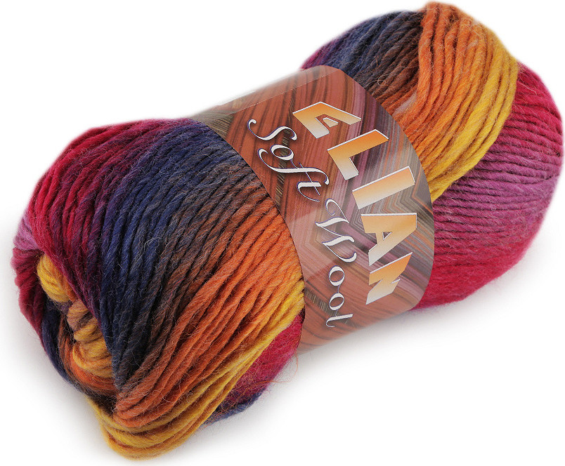 Pletací příze Soft Wool 100 g Varianta: 2 (85808) fialová světlá, Balení: 1 ks