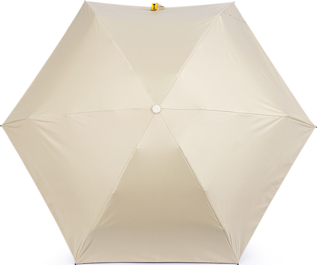 Skládací mini deštník s pevným pouzdrem Varianta: 1 krémová světlá, Balení: 1 ks