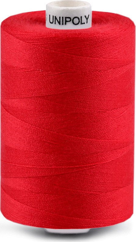 Polyesterové nitě Unipoly návin 1000 m Varianta: 336 červená, Balení: 10 ks