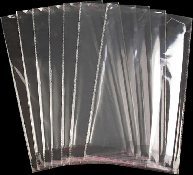 PP sáček s lepicí klopou 22x35 cm Varianta: transparent, Balení: 100 ks