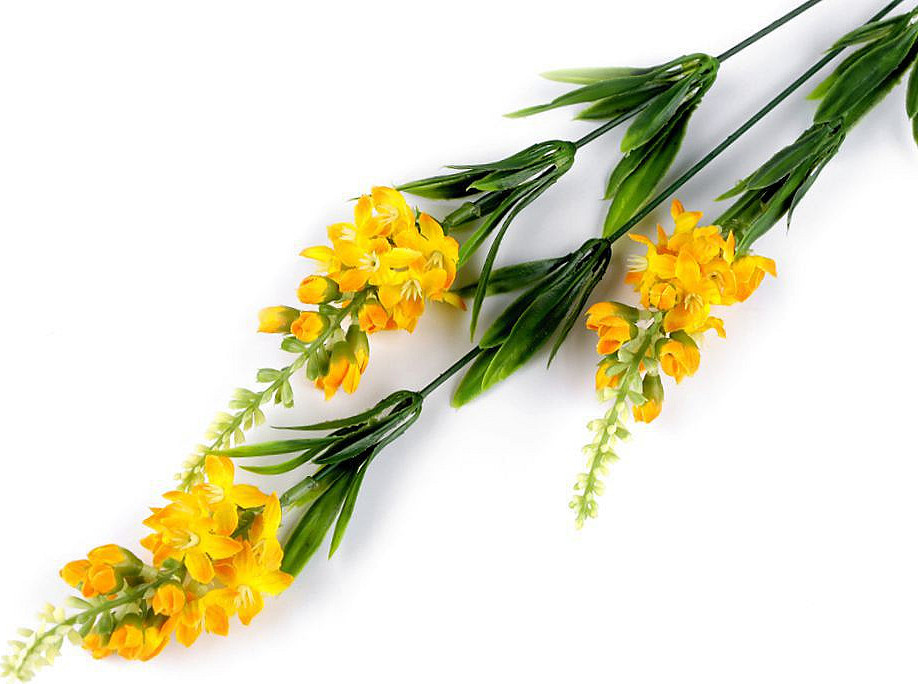 Umělá květina Varianta: 2 žlutooranžová, Balení: 1 ks