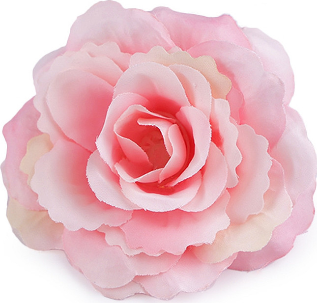 Umělý květ růže Ø8 cm Varianta: 2 růžová sv., Balení: 2 ks