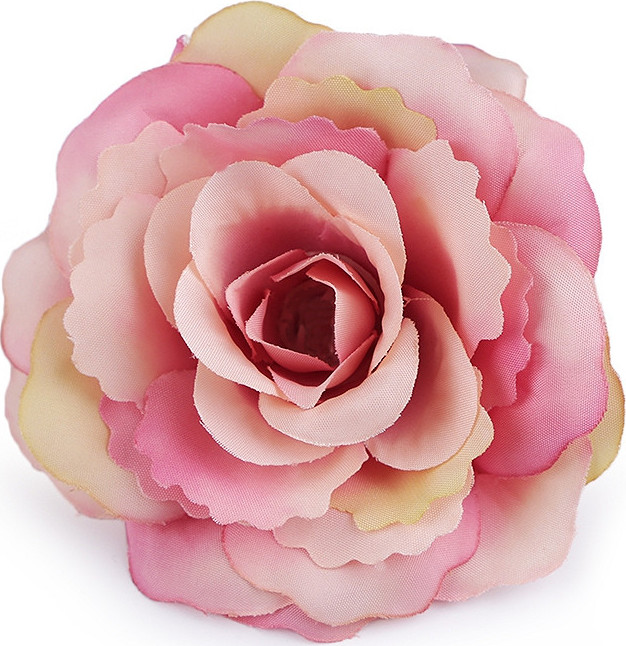 Umělý květ růže Ø8 cm Varianta: 3 růžová tmavá, Balení: 2 ks