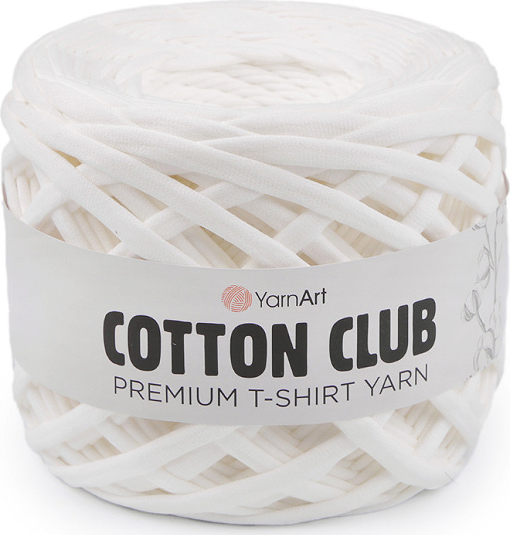 Pletací příze Cotton Club 310 g Varianta: 2 (7349) krémová nejsvět., Balení: 1 ks