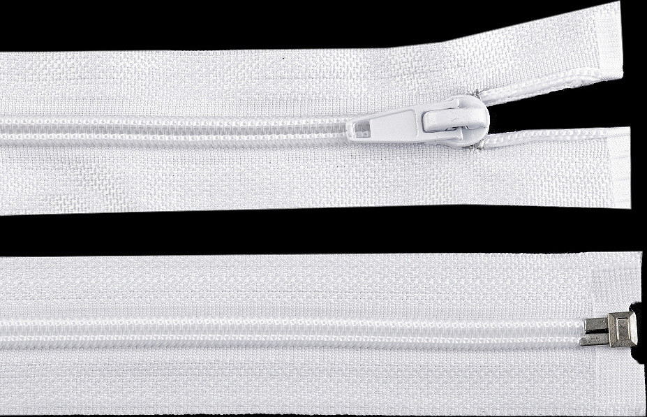 Spirálový zip šíře 5 mm délka 100 cm bundový Varianta: 101 bílá, Balení: 1 ks