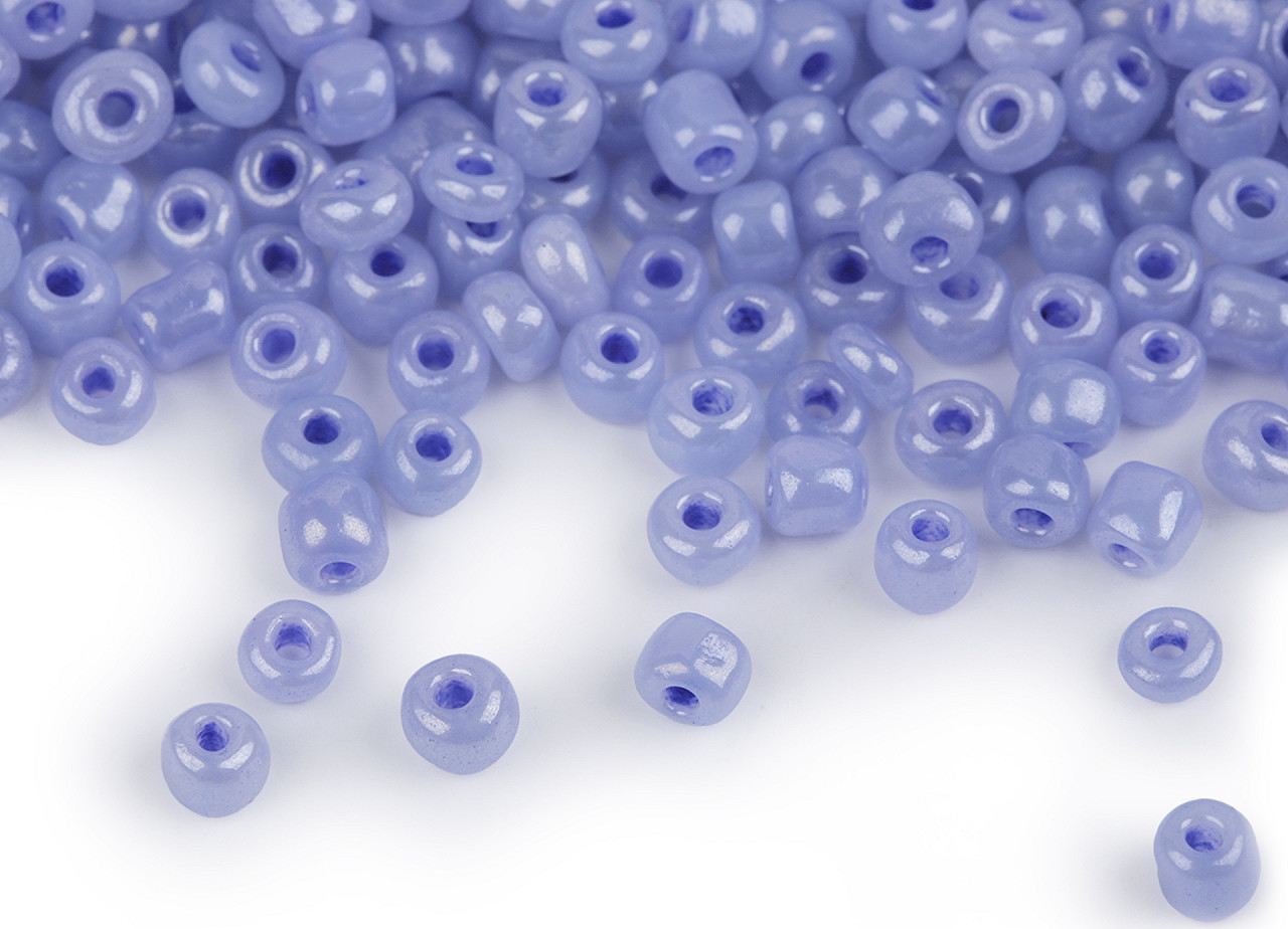 Rokajl 5/0 - 4,5 mm perleťový, neprůhledný Varianta: 146 modrá, Balení: 50 g
