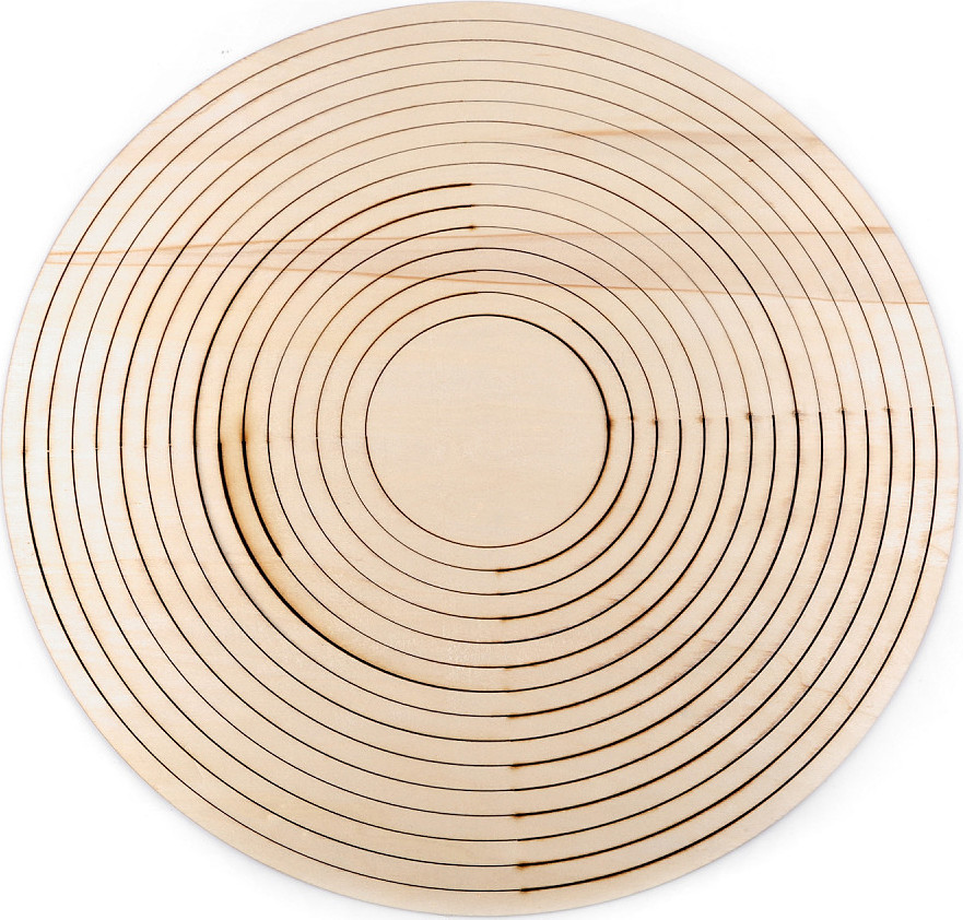 Sada dřevěných kruhů na lapač snů / k dekorování 16 ks Varianta: přírodní, Balení: 1 sada