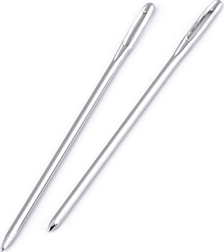Jehly kovové tupé Varianta: 1 (5 cm) nikl, Balení: 50 ks