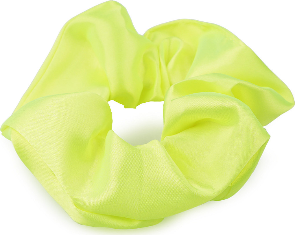 Saténová scrunchie gumička do vlasů Varianta: 36 šedá holubí, Balení: 1 ks