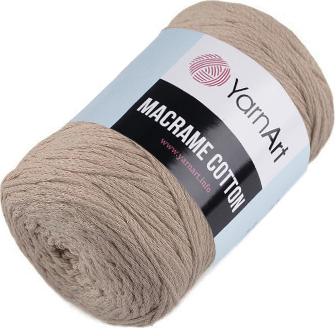 Pletací příze Macrame Cotton 250 g Varianta: 41 (768) hnědá přírodní, Balení: 1 ks