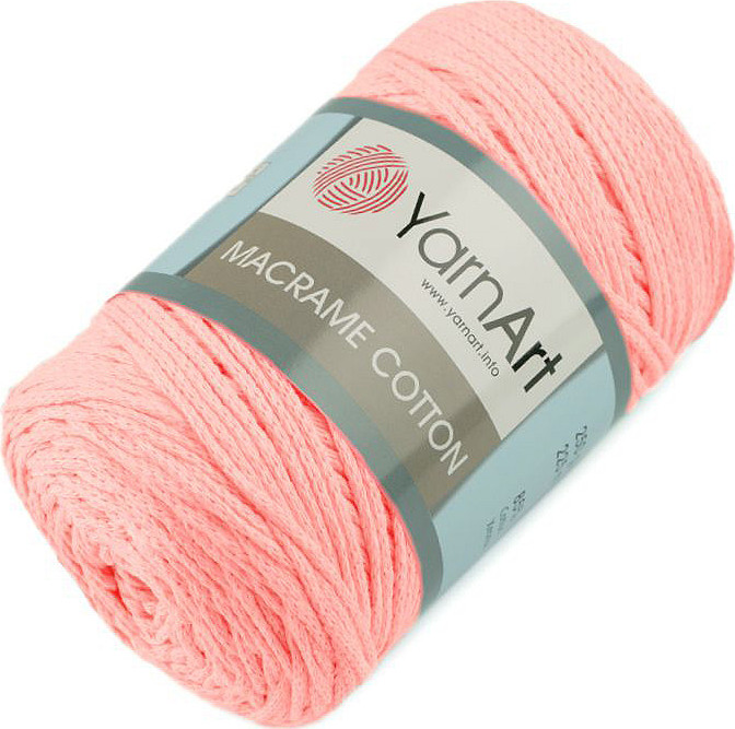 Pletací příze Macrame Cotton 250 g Varianta: 3 (767) pudrová, Balení: 1 ks