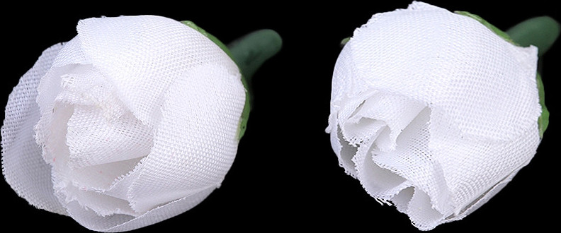 Umělý květ růže Ø2 cm Varianta: 1 bílá, Balení: 30 ks
