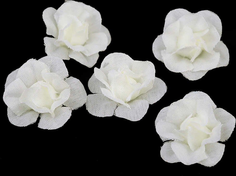 Umělý květ růže Ø2,8 cm Varianta: 5 fialová sv., Balení: 5 ks