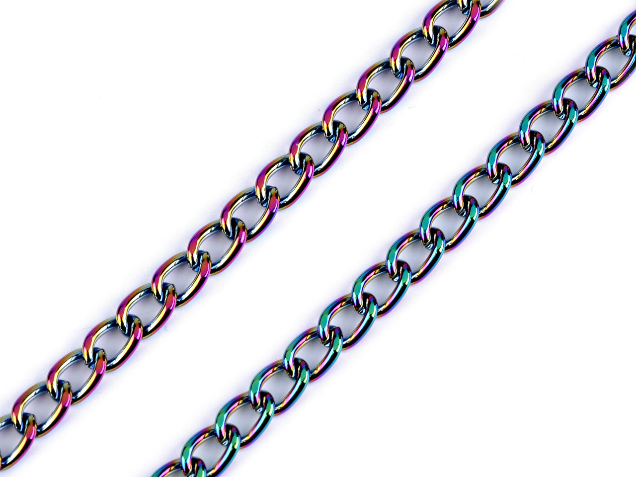 Řetěz šíře 6 mm duhový Varianta: multikolor, Balení: 1 m